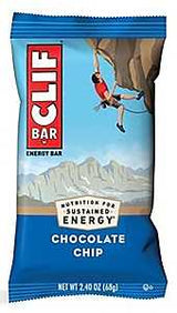 CLIF 160004 Chocolate Chip, 2.4 oz, Pack of 12