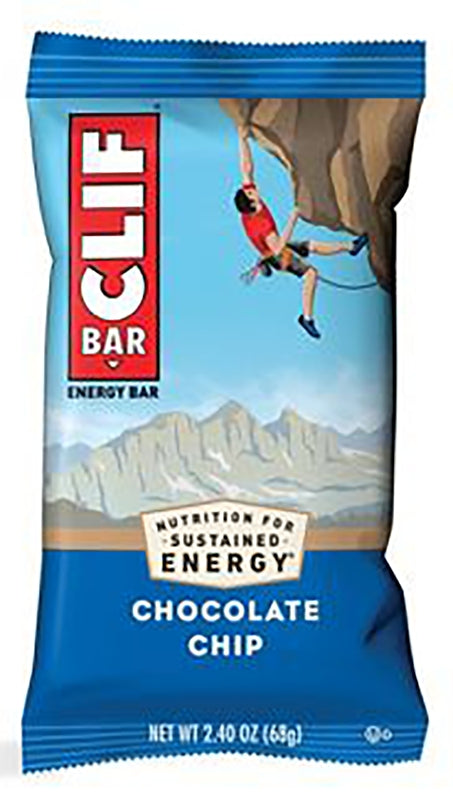 CLIF 160004 Chocolate Chip, 2.4 oz, Pack of 12