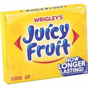 Juicy Fruit 487026 Chewing Gum, Fruity, 15 Count, Pack of 10