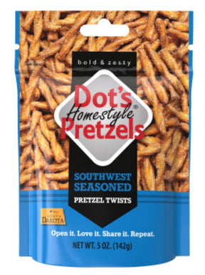 Dot's Homestyle Pretzels 99080 Pretzel Twist, Southwest Flavor, 5 oz Bag, Pack of 10