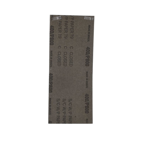 Norton SandWet T401 Series 68532 Sandpaper, 3-2/3 in W, 9 in L, 400 Grit, Fine, Silicon Carbide Abrasive, Paper Backing