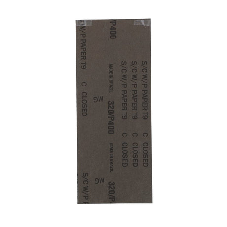 Norton SandWet T401 Series 68533 Sandpaper, 3-2/3 in W, 9 in L, 320 Grit, Fine, Silicon Carbide Abrasive, Paper Backing