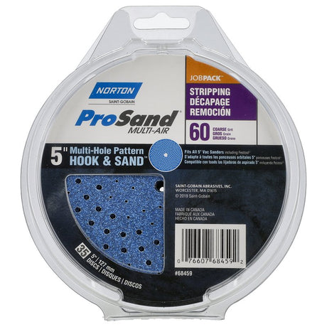 Norton ProSand 07660768459 Cyclonic Disc, 5 in Dia, 11/16 in Arbor, 60 Grit, Coarse, Zirconia Alumina Abrasive