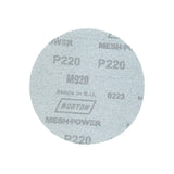 Norton MeshPower Series 68438 Sanding Disc, 5 in Dia, 220 Grit, Fine, Ceramic Alumina Abrasive
