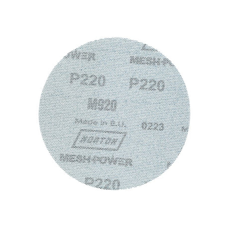 Norton MeshPower Series 68438 Sanding Disc, 5 in Dia, 220 Grit, Fine, Ceramic Alumina Abrasive