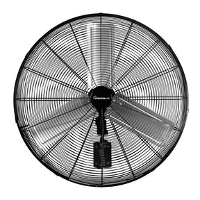 VisionAir 2VAFWLHVOC30 Heavy-Duty Oscillating High-Velocity Wall-Mount Fan, 120 V, 30 in Dia Blade, 2-Speed