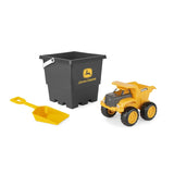 John Deere Toys 47616 Construction Sandbox Set, 18 months and Up, Black/Yellow