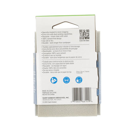 Norton ProSand 07660768141 Drywall Corner Sanding Sponge, 4-1/2 in L, 2-3/4 in W, 2-3/4 in Thick