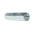 Reliable CNZ38CT Coupling Nut, UNC-UNF Thread, 3/8-16 Thread, Steel, Zinc, 1-3/4 in L Thread, 25/BX