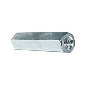 Reliable CNZ38CT Coupling Nut, UNC-UNF Thread, 3/8-16 Thread, Steel, Zinc, 1-3/4 in L Thread, 25/BX