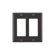 Leviton Brown 2 gang Thermoset Plastic Decorator Wall Plate 1 pk, Pack of 5