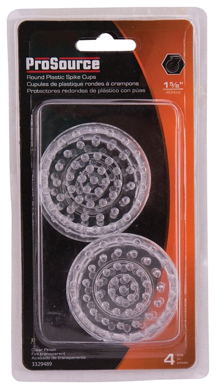 ProSource FE-50810-PS Furniture Glide, Plastic, Clear, Clear, 2-1/4 x 2-1/4 x 5/8 in Dimensions