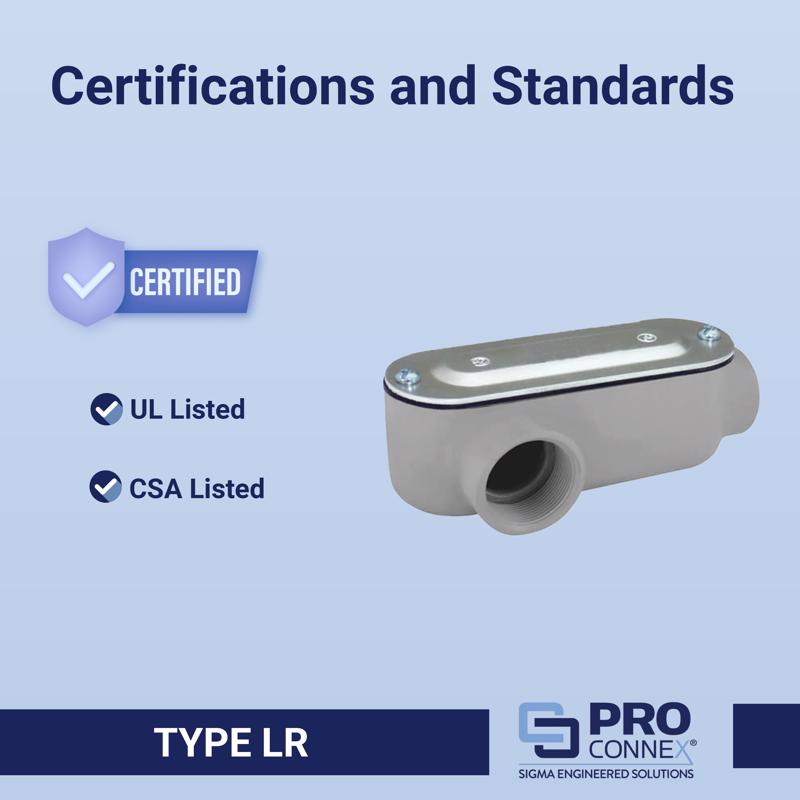 Sigma Engineered Solutions ProConnex 3/4 in. D Die-Cast Aluminum Conduit Body For Rigid/IMC 1 pk