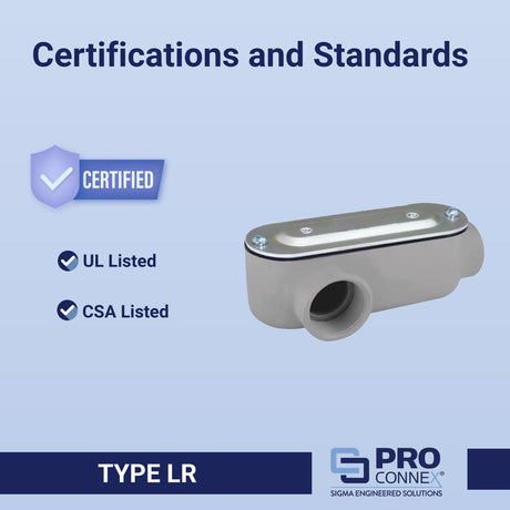 Sigma Engineered Solutions ProConnex 3/4 in. D Die-Cast Aluminum Conduit Body For Rigid/IMC 1 pk