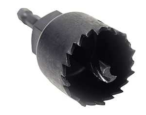 Vulcan 940991OR Hole Saw, 1 in Dia, 3/4 in D Cutting, 3 in Arbor, HCS Cutting Edge, 3 in Pilot Drill