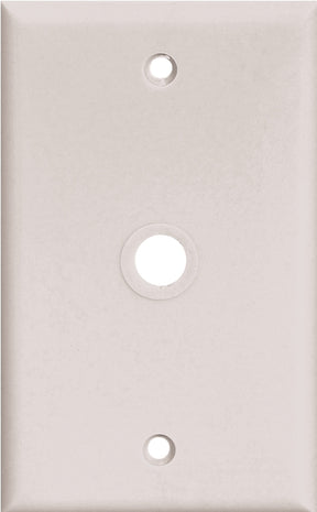 Eaton Wiring Devices PJ11W Wallplate, 4.87 in L, 3.12 in W, 1-Gang, 1-Port, Polycarbonate, White, High-Gloss
