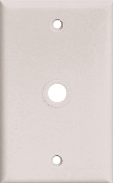 Eaton Wiring Devices PJ11W Wallplate, 4.87 in L, 3.12 in W, 1-Gang, 1-Port, Polycarbonate, White, High-Gloss
