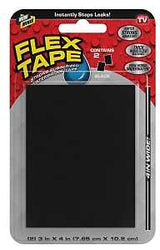 Flex Seal TFSBLKMINI Flex Tape, 3 in L, 4 in W, Black