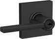 Schlage F Series F51A LAT 622 COL Entry Lever, Matte Black, Brass/Zinc, Residential, Reversible Hand, AAA Grade