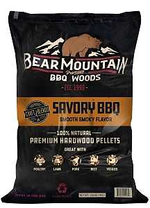 Bear Mountain Craft Blends Series FK93 Savory BBQ Pellet, 20 in L, Wood, 20 lb Bag