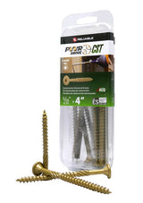 PWR DRIVE FTC17GO5164MR General Construction Structural Screw, 5/16 in Thread, 4 in L, Coarse Thread, Star Drive, Steel