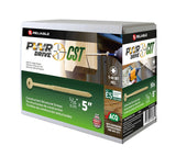 PWR DRIVE FTC17GO5165L General Construction Structural Screw, 5/16 in Thread, 5 in L, Coarse Thread, Flat with Nibs Head
