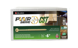 PWR DRIVE FTC17GO5166L General Construction Structural Screw, 5/16 in Thread, 6 in L, Coarse Thread, Flat with Nibs Head