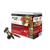 PWR DRIVE FTC17BR516412L Deck Screw, 5/16 in Thread, 4-1/2 in L, Coarse Thread, Flat with Nibs Head, Star Drive, Steel