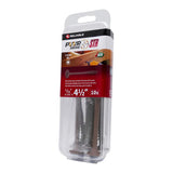 PWR DRIVE FTC17BR516412MR Deck Screw, 5/16 in Thread, 4-1/2 in L, Coarse Thread, Flat with Nibs Head, Star Drive, Steel