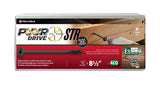PWR DRIVE FTC17BK38812L Deck Screw, 3/8 in Thread, 8-1/2 in L, Coarse Thread, Flat with Nibs Head, Star Drive, Steel