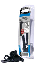 Reliable CBBLK516212B Carriage Bolt, 5/16-18 Thread, Coarse, Full Thread, 2-1/2 in OAL, Steel, Rustproof, A Grade