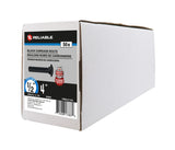 Reliable CBBLK124L Carriage Bolt, 1/2-13 Thread, Coarse, Full Thread, 4 in OAL, Steel, Rustproof, A Grade