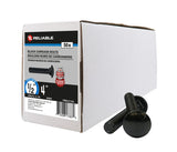 Reliable CBBLK124L Carriage Bolt, 1/2-13 Thread, Coarse, Full Thread, 4 in OAL, Steel, Rustproof, A Grade