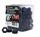 Reliable FHNCBLK14VP Hex Nut, Coarse Thread, 1/4-20 Thread, Steel, ACQ Black Epoxy, 2 Grade