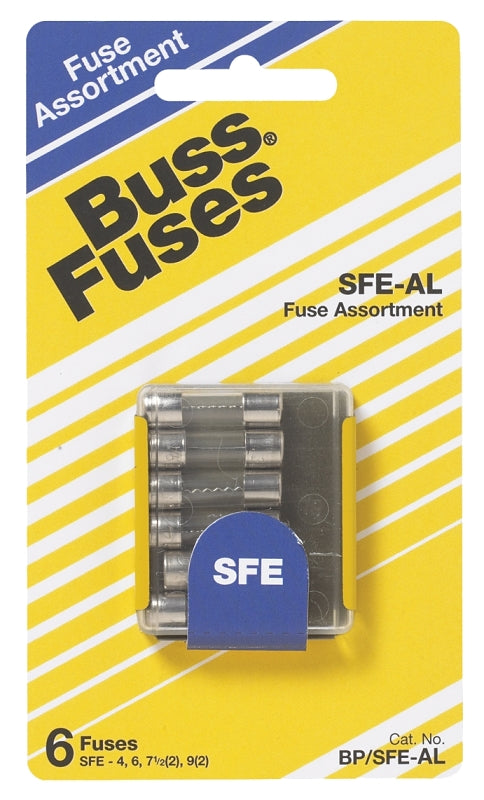 FUSE ASRTMNT LOWAMP 4/6/7.5/9A