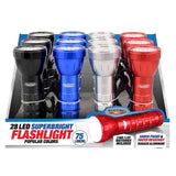 Blazing LEDz 28 LED 160 lm Assorted LED Flashlight AAA Battery, Pack of 12