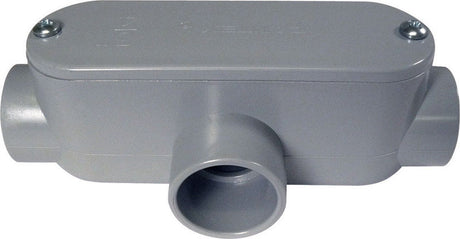Cantex 1 in. D PVC Conduit Body For PVC 1 pk