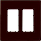 Eaton PJ Series PJS262RB-SP-L Wallplate, 4.87 in L, 4.94 in W, 2 -Gang, Polycarbonate, Red, Oil-Rubbed Bronze, Pack of 6