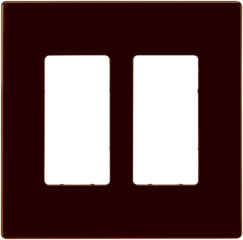 Eaton PJ Series PJS262RB-SP-L Wallplate, 4.87 in L, 4.94 in W, 2 -Gang, Polycarbonate, Red, Oil-Rubbed Bronze, Pack of 6
