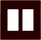 Eaton PJ Series PJS262RB-SP-L Wallplate, 4.87 in L, 4.94 in W, 2 -Gang, Polycarbonate, Red, Oil-Rubbed Bronze, Pack of 6