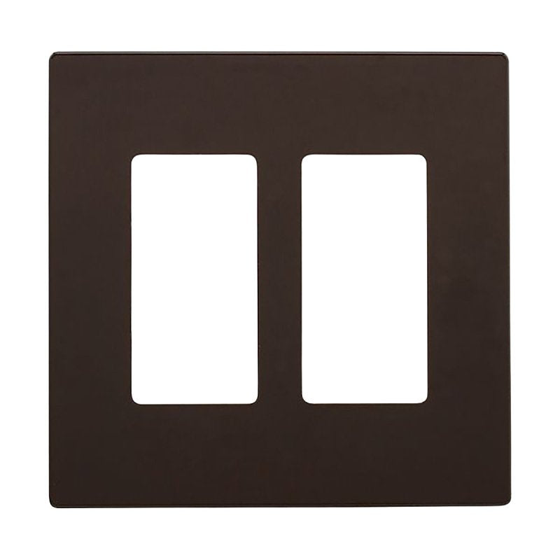 Eaton Wiring Devices PJS262BK-F-L Wallplate, 4-7/8 in L, 4.94 in W, 2-Gang, Polycarbonate, Black, Pack of 5