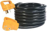 Camco USA 55191 Extension Cord, 10 ga Cable, 25 ft L, Male, Female, Black Jacket