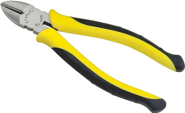 STANLEY 89-858 Diagonal Cutting Plier, 6 in OAL, 13/16 in Cutting Capacity, Black Handle, Slip-Resistant Handle