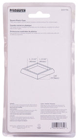 ProSource FE-50850-PS Caster Furniture Glide, Carpet/Steel, Clear, Clear, 2-1/4 x 2-1/4 x 3/8 in Dimensions