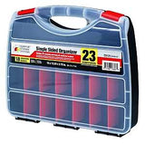 Quantum Storage Systems ORG81532 Single-Sided Organizer, 15 in L, 12-1/4 in W, 2-3/4 in H, 23-Compartment, Black