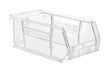 Quantum Storage Systems RQUS220CC-UPC Ultra Stack and Hang Bin, 10 lb, Thermoplastic, Crystal Clear, 7-3/8 in L, 3 in H