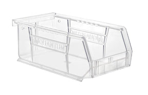 Quantum Storage Systems RQUS220CC-UPC Ultra Stack and Hang Bin, 10 lb, Thermoplastic, Crystal Clear, 7-3/8 in L, 3 in H
