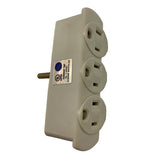 Ace Grounded 3 outlets Adapter 1 pk