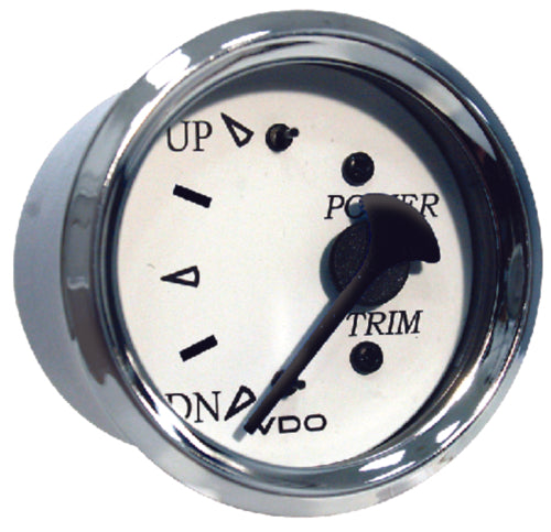 Seachoice 15611 Gauge, Chrome Bezel / White Face, Trim (Volvo-Penta, Mercury, Yamaha)