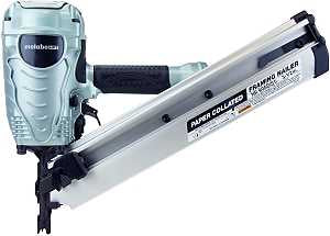 Metabo HPT NR90AES1M Framing Nailer, 64 Magazine, 21 deg Collation, Angled Collation, 2 to 3-1/2 in Fastener
